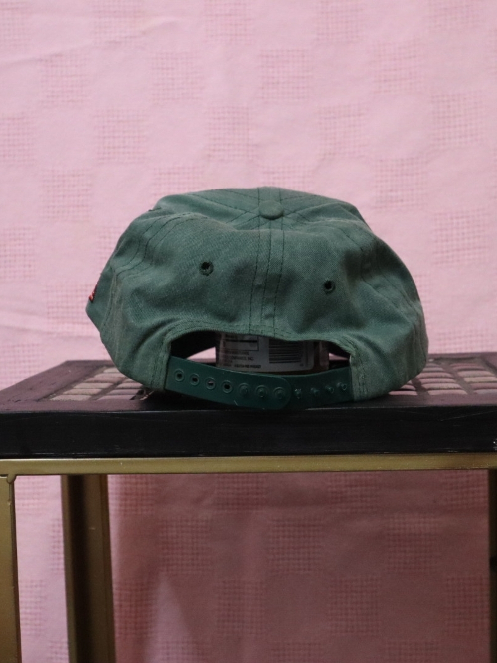 Green Embroidered Baseball Cap - Picture 3 of 3